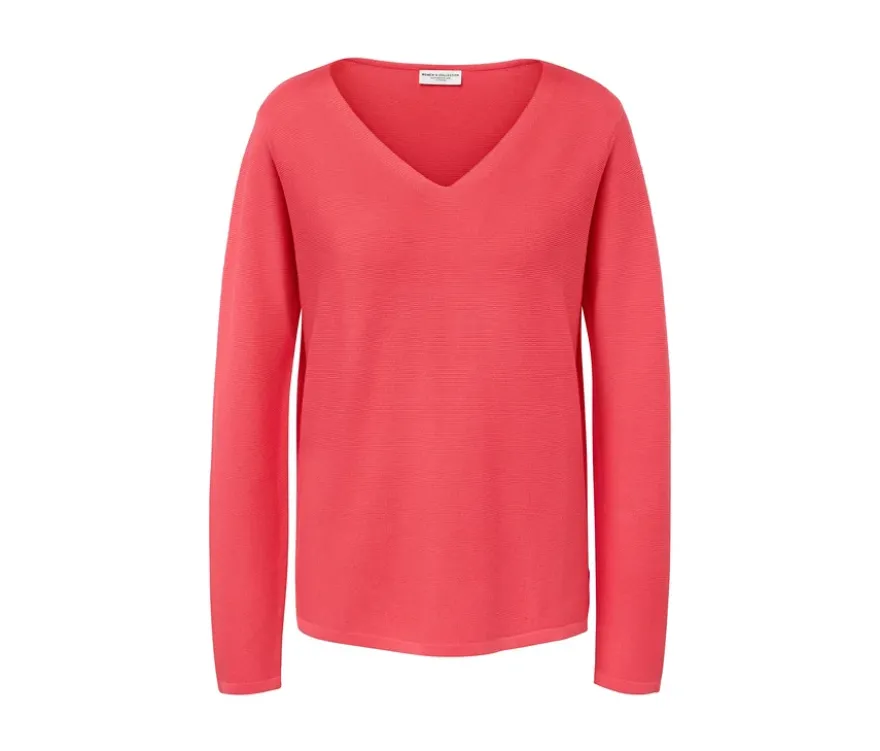 Strickpullover, koralle