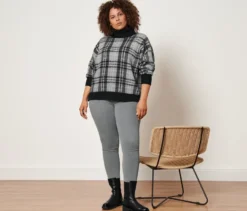 Strickpullover mit Rollkragen