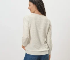 Strickpullover mit Struktur