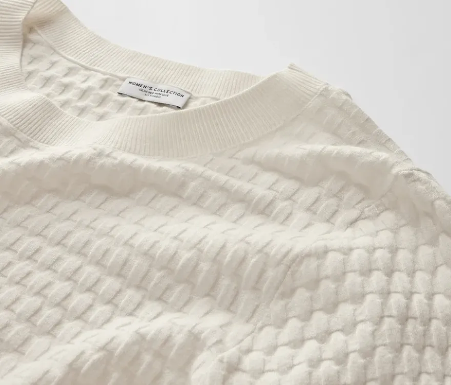 Strickpullover mit Struktur