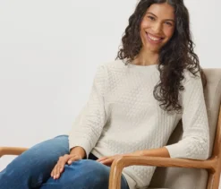 Strickpullover mit Struktur