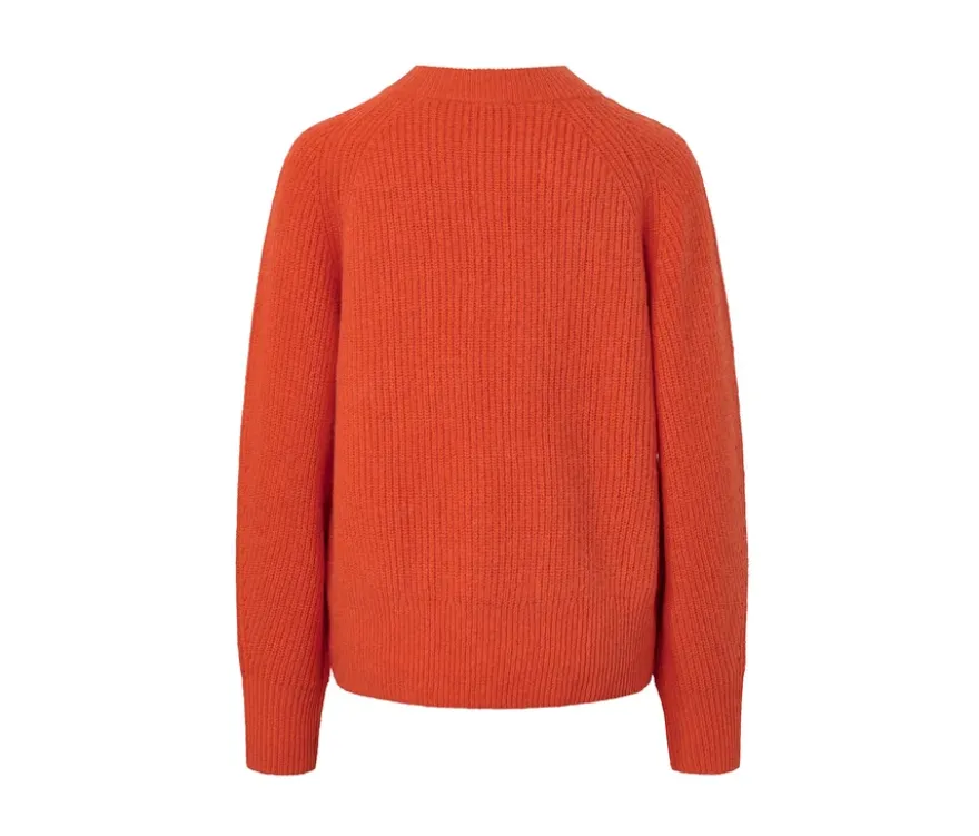 Strickpullover, orange