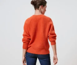 Strickpullover, orange