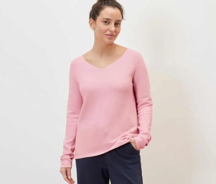 Strickpullover, rosé