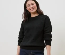 Strickpullover, schwarz