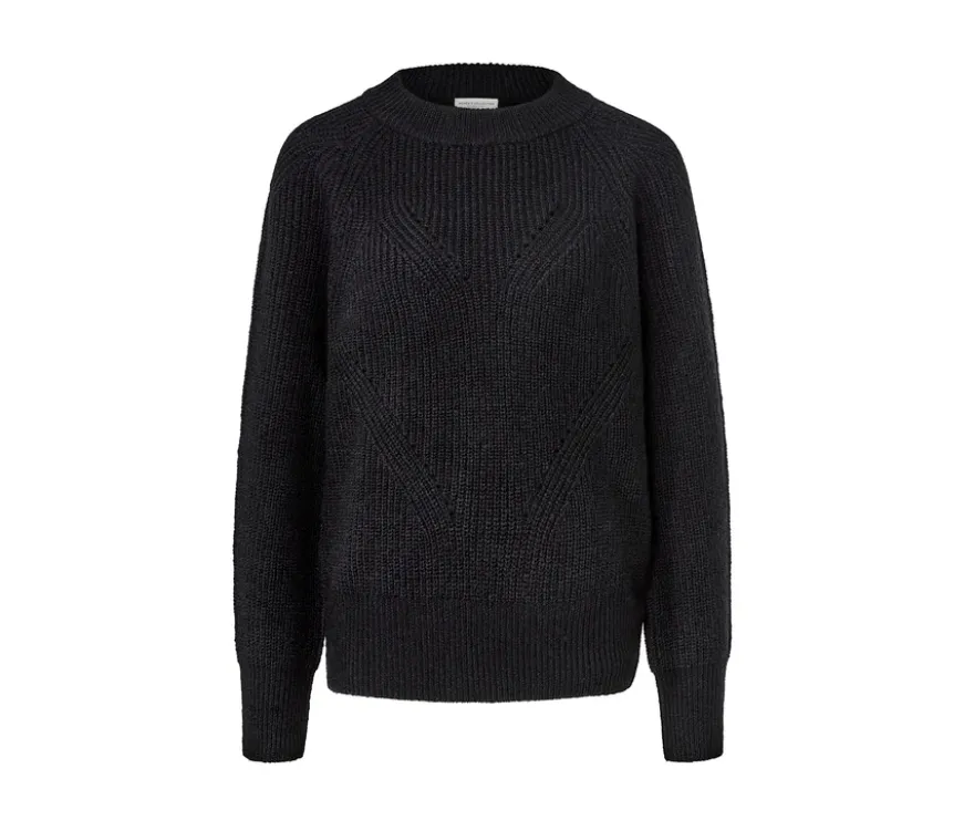Strickpullover, schwarz