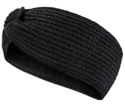 Strick-Stirnband, schwarz