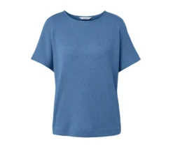 Strukturiertes Shirt, blau