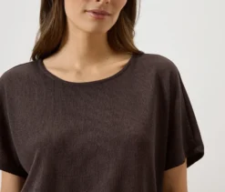 Strukturiertes Shirt, braun