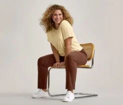 Strukturiertes Shirt, buttergelb