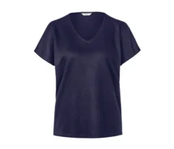 Strukturiertes Shirt, dunkelblau