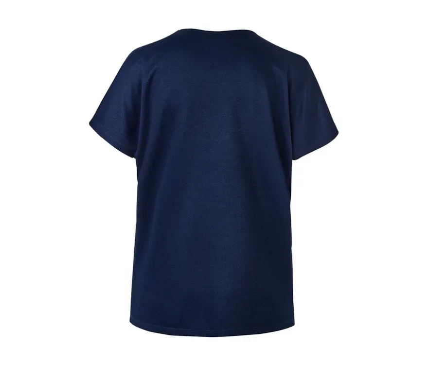 Strukturiertes Shirt, dunkelblau