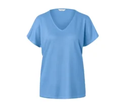Strukturiertes Shirt, hellblau