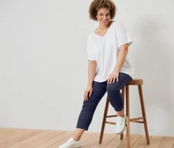 Strukturiertes Shirt, weiß
