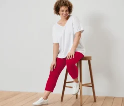 Strukturiertes Shirt, weiß