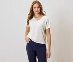 Strukturiertes Shirt, weiß