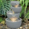 4-stufiger LED-Gartenbrunnen »Rama«