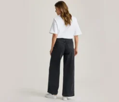 Super Wide Jeans ‒ Fit »Lexi«, black washed denim