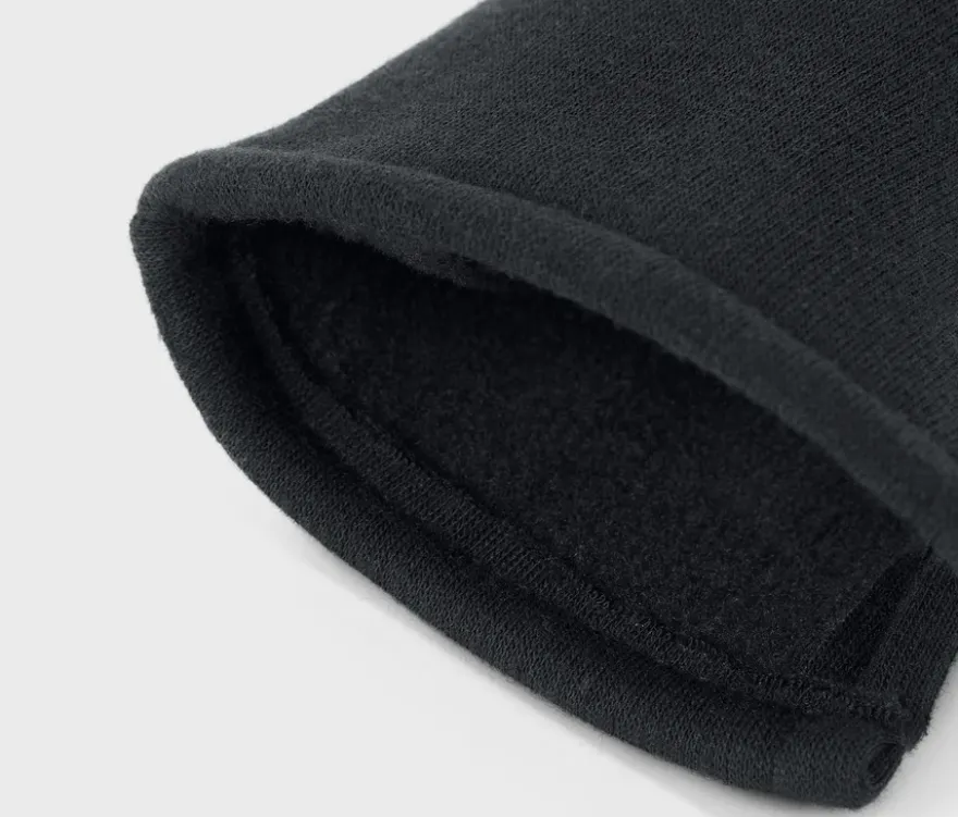 Sweathandschuhe mit Knopfdetail