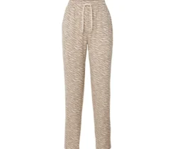 Sweathose, beige-weiß
