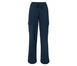 Sweathose mit Cargo-Taschen, dunkelblau
