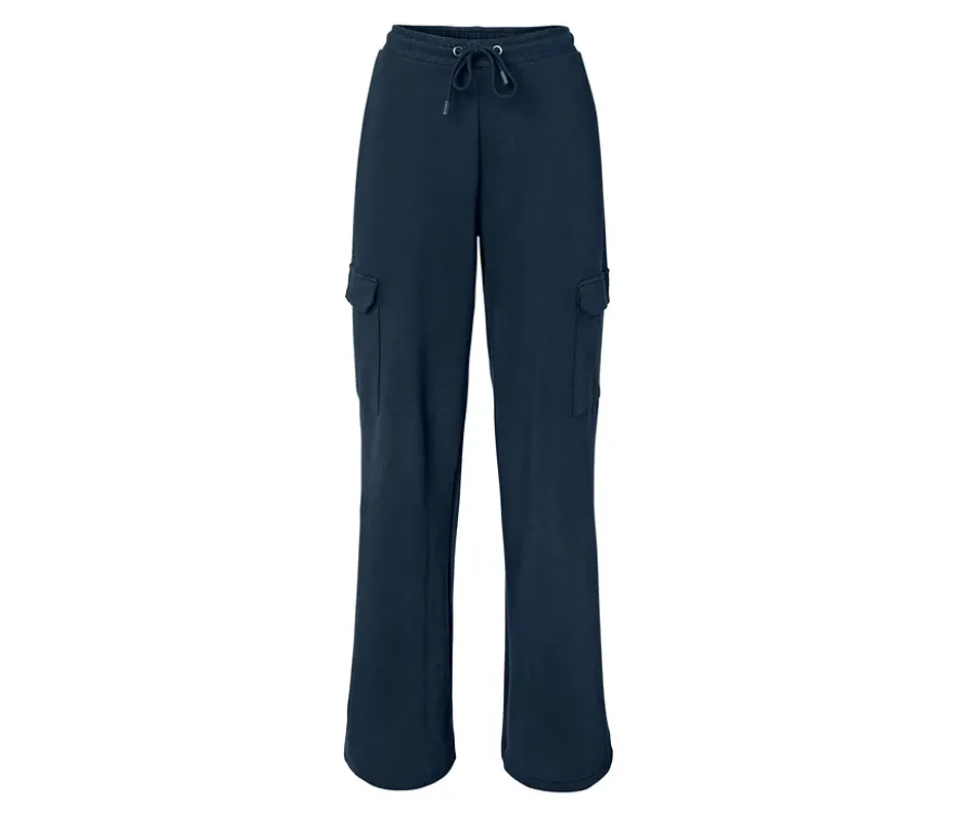 Sweathose mit Cargo-Taschen, dunkelblau