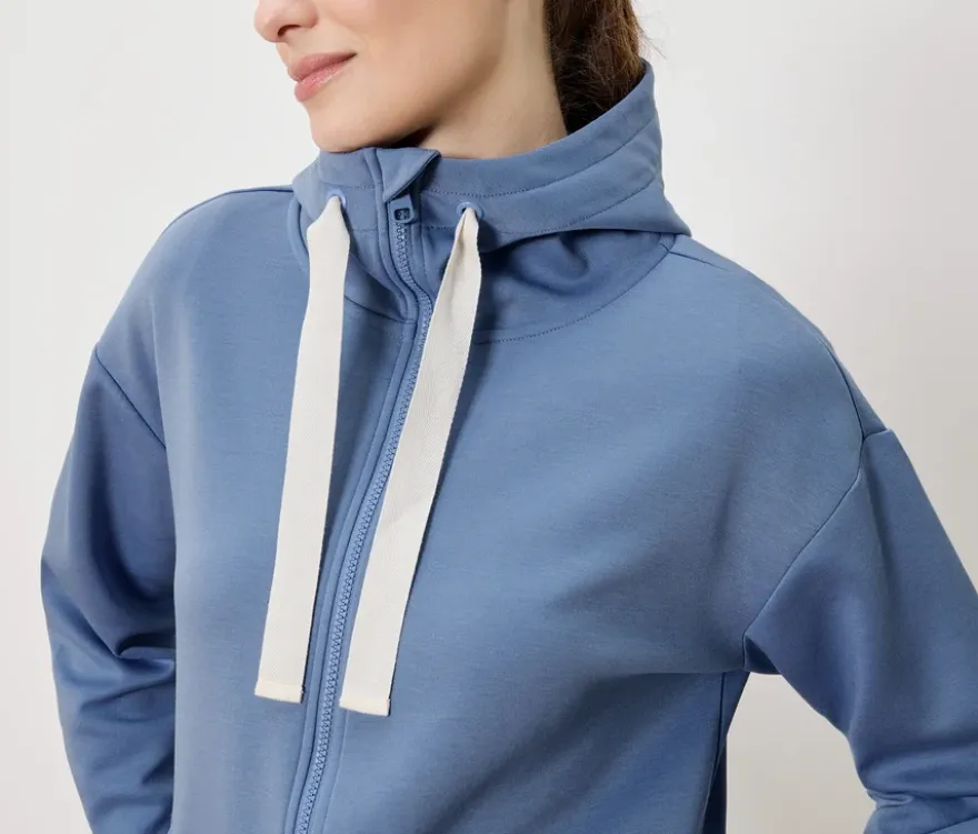 Sweatjacke, hellblau