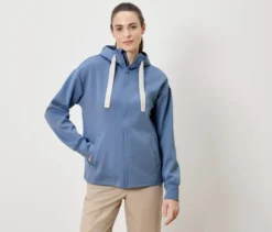 Sweatjacke, hellblau