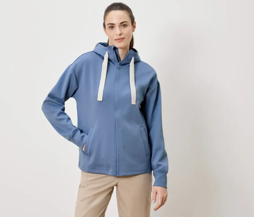 Sweatjacke, hellblau