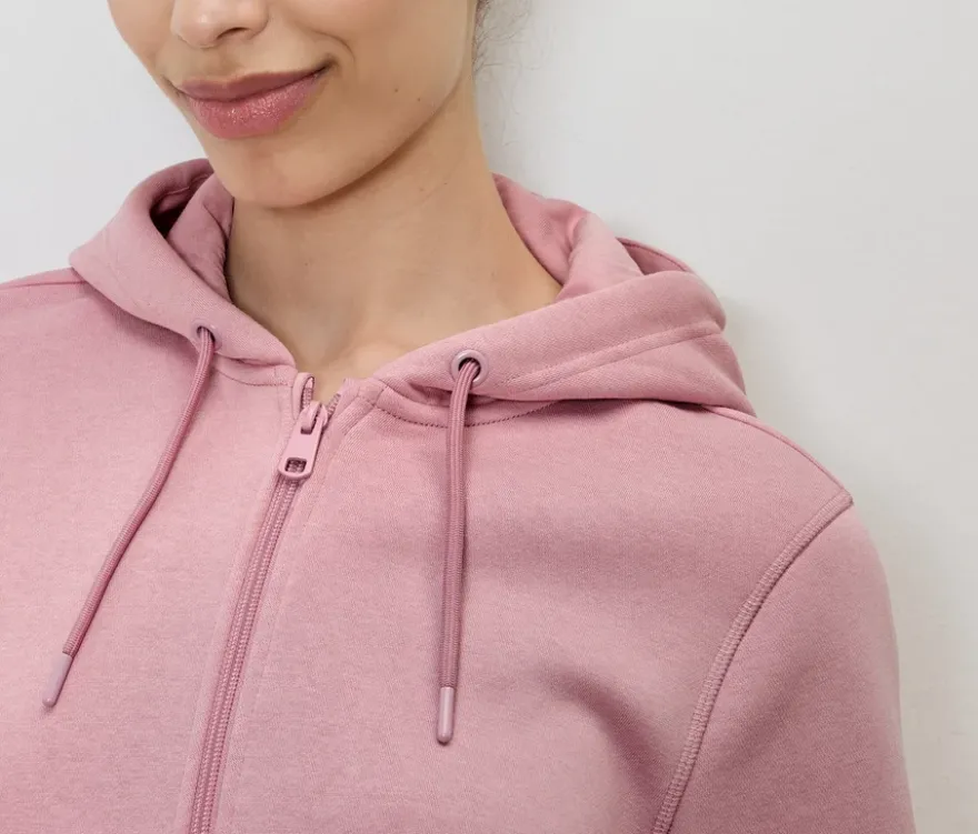 Sweatjacke, rosa