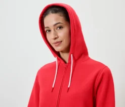 Sweatjacke, rot
