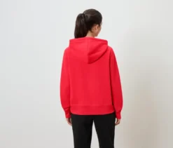 Sweatjacke, rot