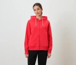 Sweatjacke, rot