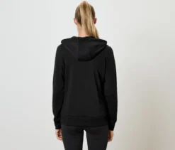 Sweatjacke, schwarz