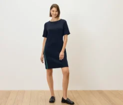 Sweatkleid, dunkelblau