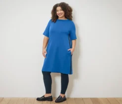 Sweatkleid, kobaltblau