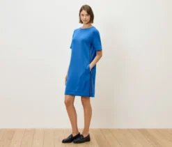 Sweatkleid, kobaltblau