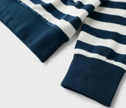 Sweatshirt, blau-weiß gestreift