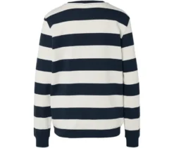 Sweatshirt, dunkelblau-weiß gestreift