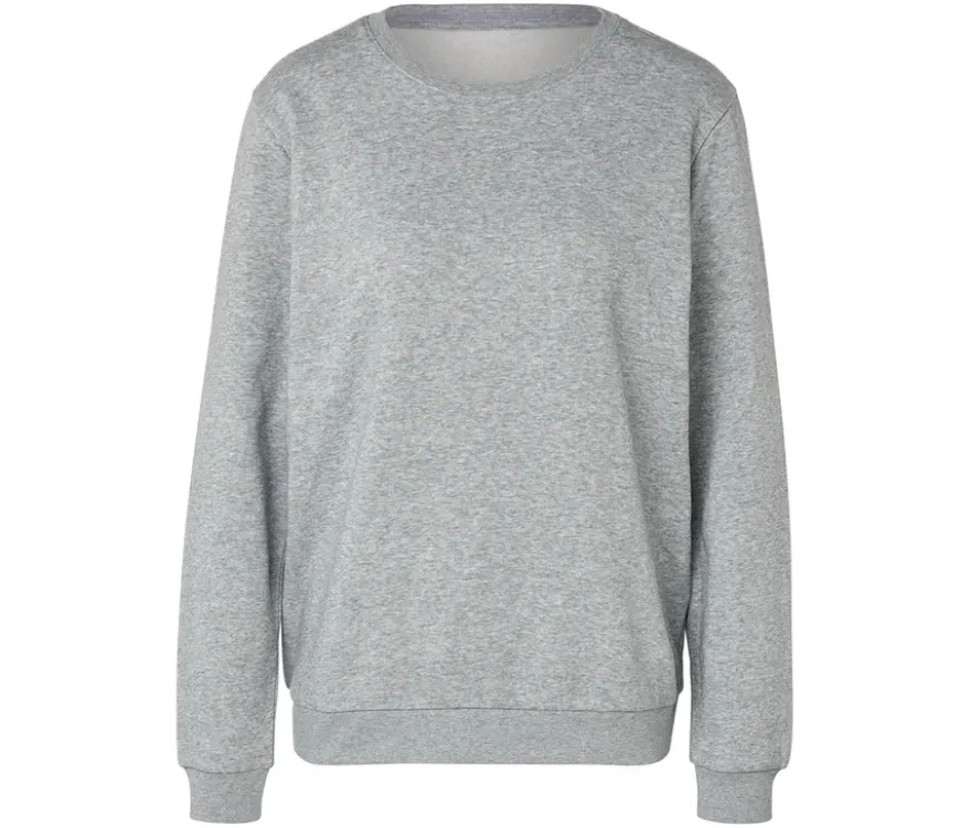Sweatshirt, grau meliert
