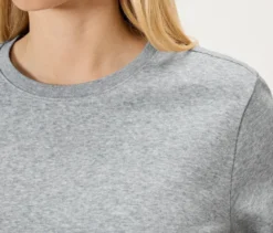 Sweatshirt, grau meliert