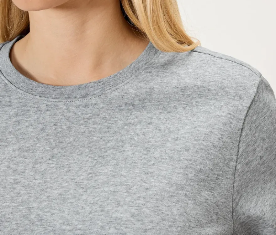 Sweatshirt, grau meliert