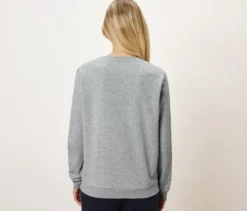 Sweatshirt, grau meliert
