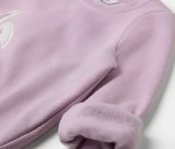 Sweatshirt mit angerauter Innenseite, flieder
