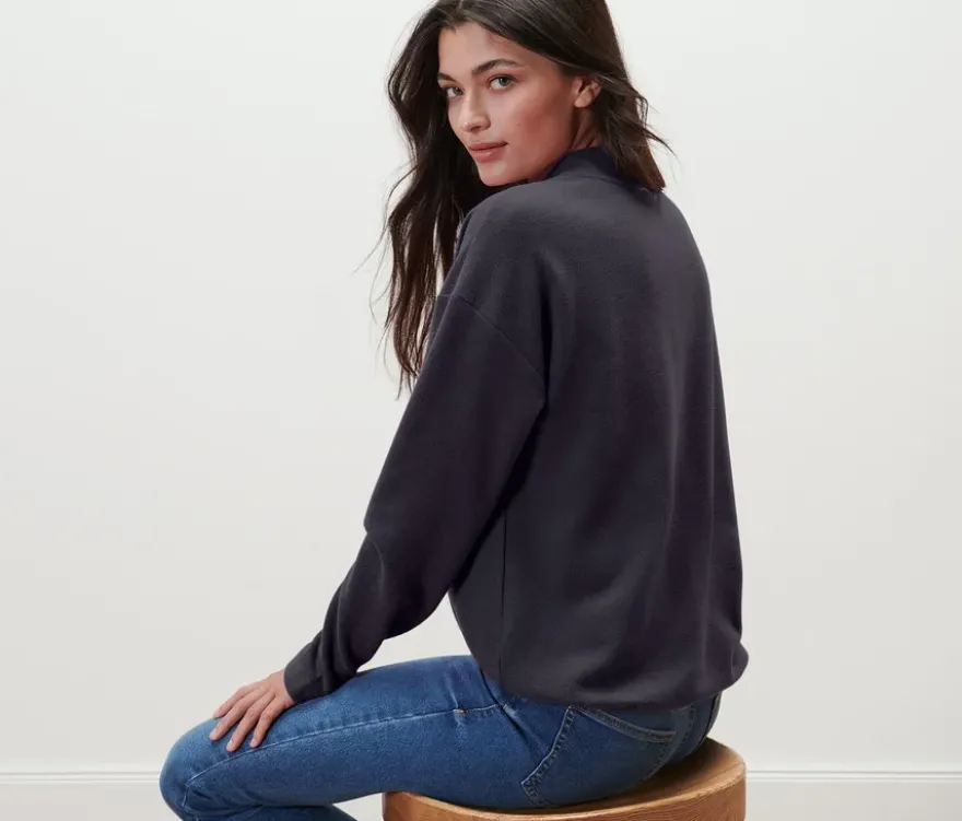 Sweatshirt mit Stehkragen