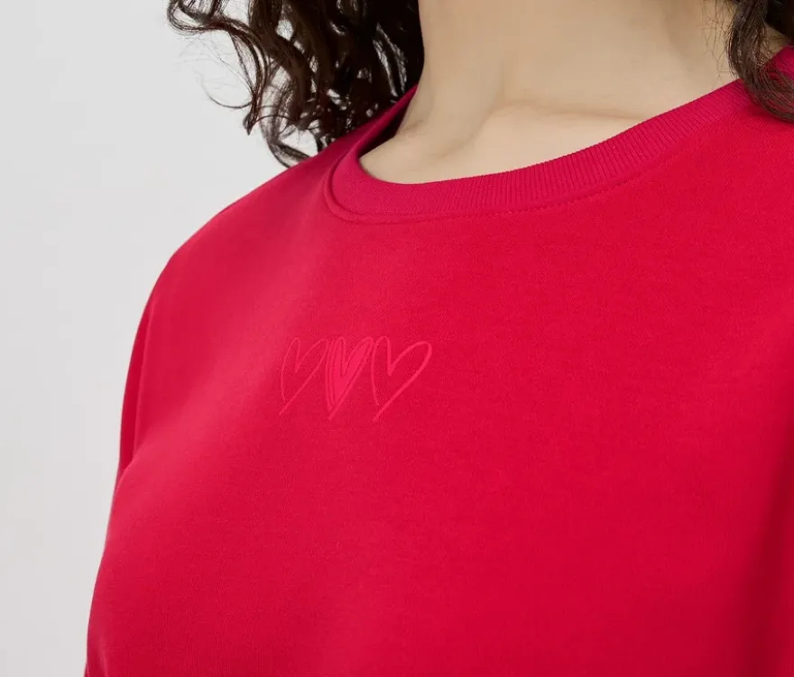 Sweatshirt, rot