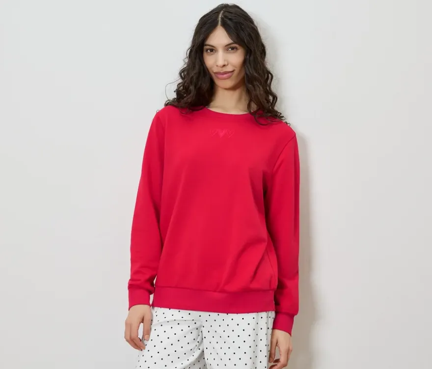 Sweatshirt, rot