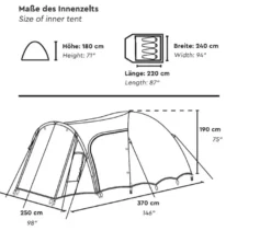 Tambu »SETU 4« 4 Personen-Kuppelzelt