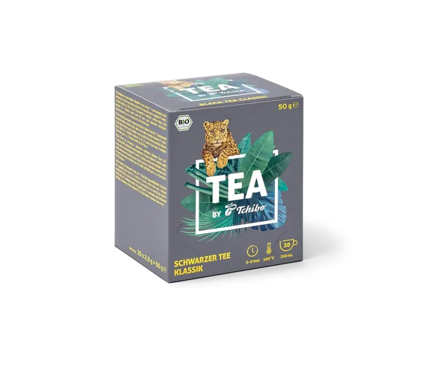 TEA by Tchibo Bio Schwarzer Tee Klassik - 8 x 20