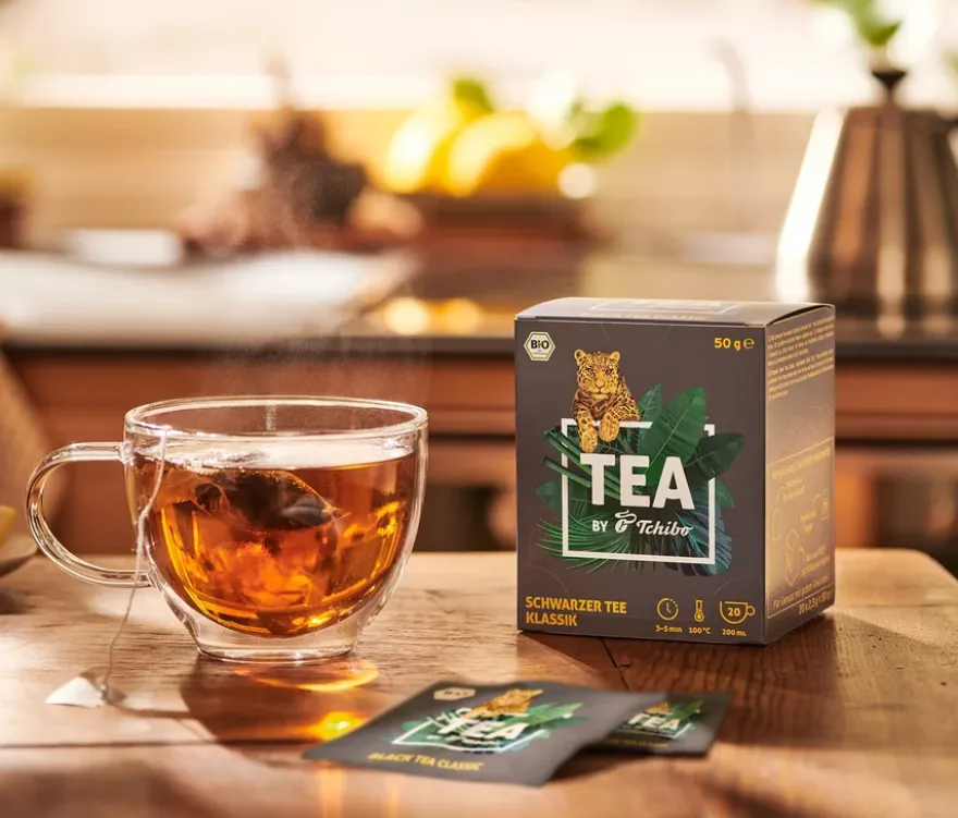 TEA by Tchibo Bio Schwarzer Tee Klassik - 8 x 20